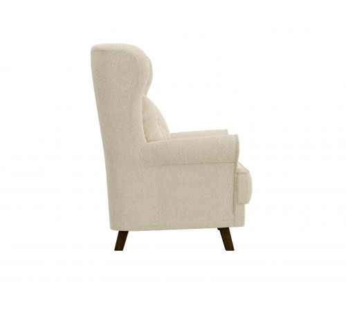 Кресло Лацио, орех/крем (мех)