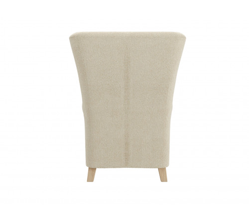 Кресло Лацио, лак/крем (мех)