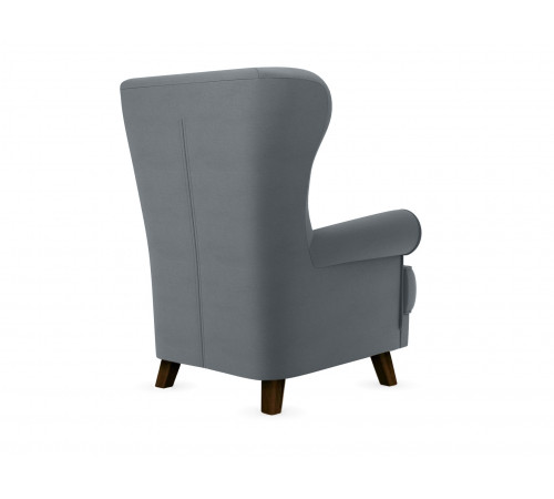 Кресло Лацио, орех/серый