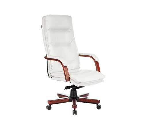 1360715 Кресло руководителя T-9927WALNUT/IVORY, слоновая кость