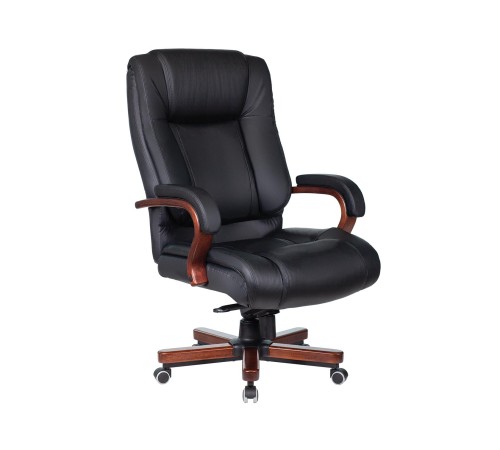 1215691 Кресло руководителя T-9925WALNUT, черный