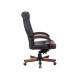 1545725 Кресло руководителя Бетховен / T-9928WALNUT, кожа, черный