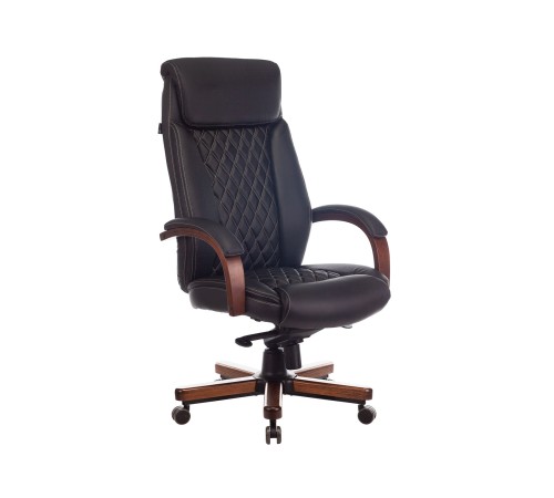 1473667 Кресло руководителя T-9924WALNUT/BLACK, черный 1473667 Кресло руководителя T-9924WALNUT/BLACK, черный