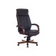 1473667 Кресло руководителя T-9924WALNUT/BLACK, черный