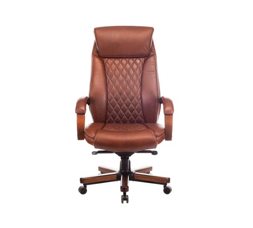 1473689 Кресло руководителя T-9924WALNUT/CHOK, светло-коричневый