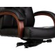 1545725 Кресло руководителя Бетховен / T-9928WALNUT, кожа, черный