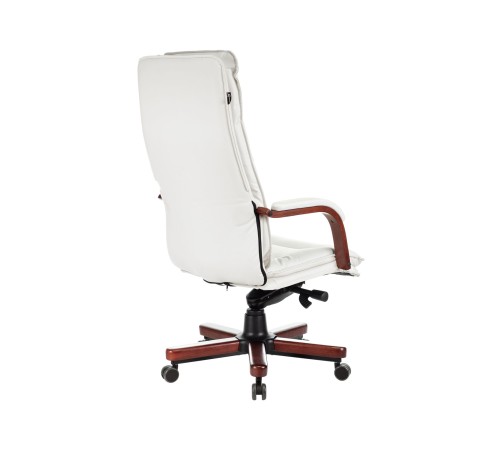 1360715 Кресло руководителя T-9927WALNUT/IVORY, слоновая кость