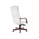 1360715 Кресло руководителя T-9927WALNUT/IVORY, слоновая кость
