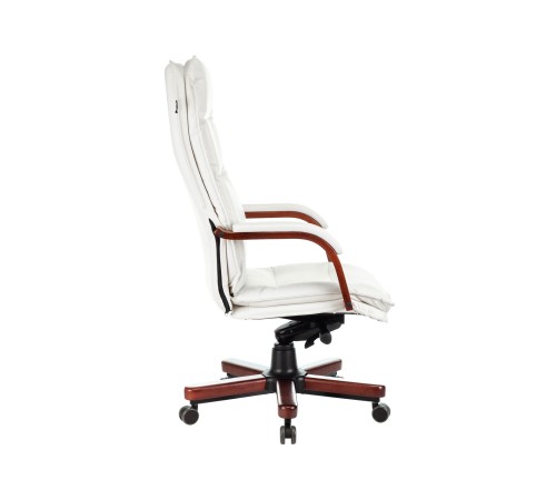 1360715 Кресло руководителя T-9927WALNUT/IVORY, слоновая кость