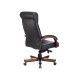 1545725 Кресло руководителя Бетховен / T-9928WALNUT, кожа, черный