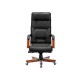1360714 Кресло руководителя T-9927WALNUT/BLACK, черный