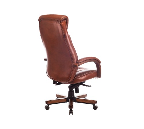 1473689 Кресло руководителя T-9924WALNUT/CHOK, светло-коричневый