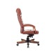 1545726 Кресло руководителя Бетховен / T-9928WALNUT, кожа, светло-коричневый