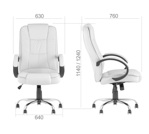 УТ000005407 Кресло руководителя TopChairs Atlant NEW, черный