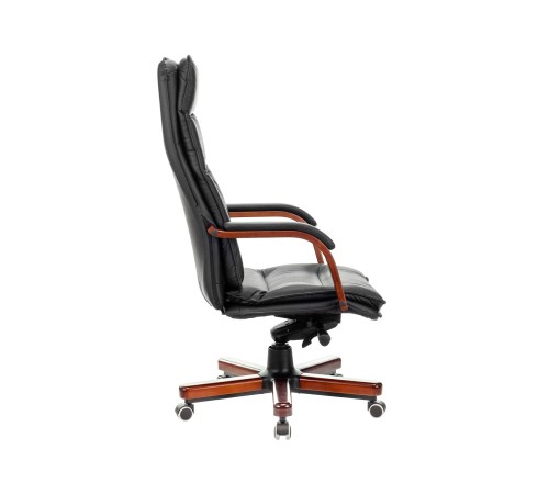 1360714 Кресло руководителя T-9927WALNUT/BLACK, черный 1360714 Кресло руководителя T-9927WALNUT/BLACK, черный