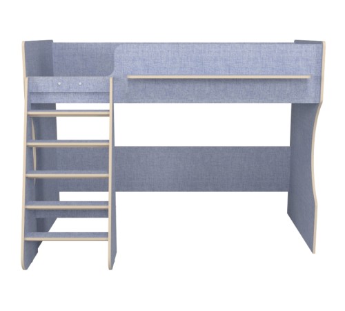 Кровать чердак Р432 Капризун 1 лен голубой