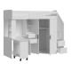 Кровать-чердак Мийа, белый