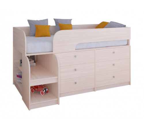 Двухъярусная кровать Астра-9 Дуб молочный V3 [Дуб Молочный]