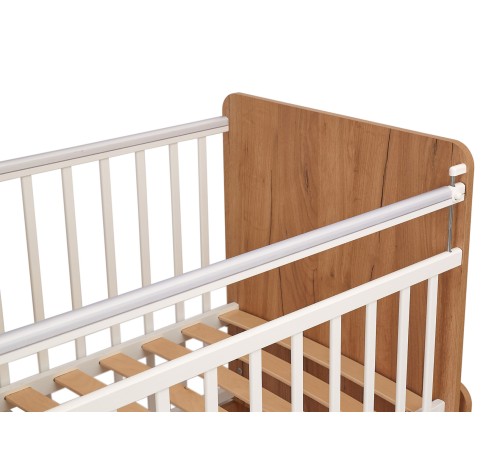 Кровать детская Фея 1100, дуб крафт золотой/белый