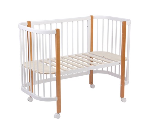 Кроватка детская Polini kids Simple 350, белый/бук Кроватка детская Polini kids Simple 350, белый/бук