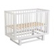 Кроватка детская Polini kids Simple 340 с маятником, белый