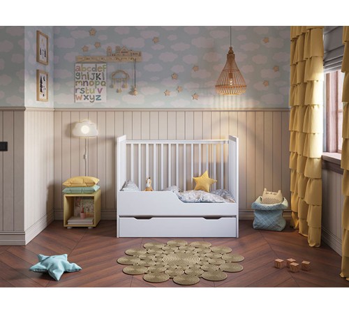Кроватка детская Polini kids Simple 310-03, белый Кроватка детская Polini kids Simple 310-03, белый