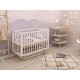 Кроватка детская Polini kids Simple 340, белый/натуральный