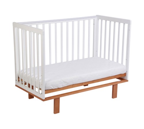 Кроватка детская Polini kids Simple 340, белый/бук
