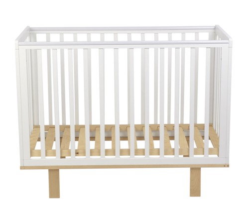 Кроватка детская Polini kids Simple 340, белый/натуральный