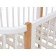 Кроватка детская Polini kids Simple 350, белый/бук