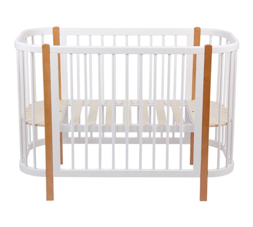 Кроватка детская Polini kids Simple 350, белый/бук Кроватка детская Polini kids Simple 350, белый/бук