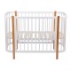 Кроватка детская Polini kids Simple 350, белый/бук