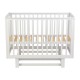 Кроватка детская Polini kids Simple 340 с маятником, белый