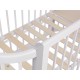 Кроватка детская Polini kids Simple 350, белый/серый