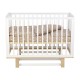 Кроватка детская Polini kids Simple 340 с маятником, белый/натуральный