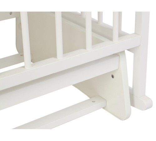 Кровать детская Фея 204 с маятником, белый