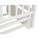 Кроватка детская Polini kids Simple 304 с маятником, белый