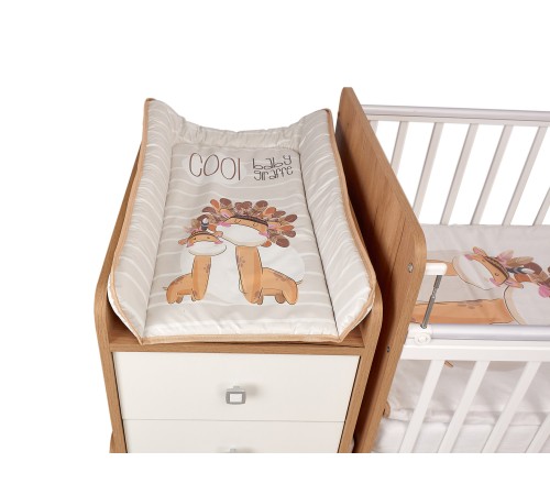 Кровать детская Фея 1100, дуб крафт золотой/белый