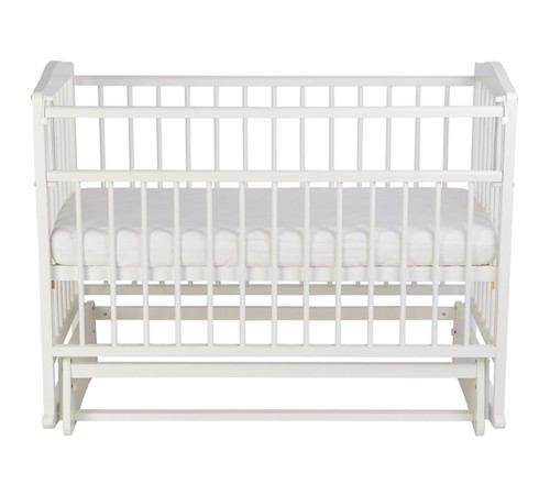 Кровать детская Фея 204 с маятником, белый