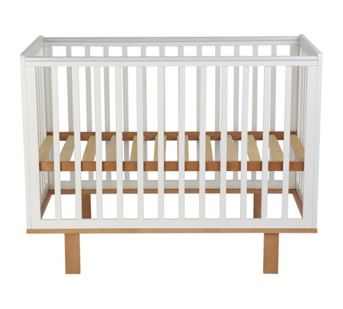 Кроватка детская Polini kids Simple 340, белый/бук