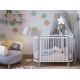 Кроватка детская Polini kids Simple 350, белый/серый
