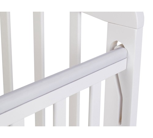 Кроватка детская Polini kids Simple 304 с маятником, белый Кроватка детская Polini kids Simple 304 с маятником, белый
