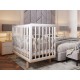 Кроватка детская Polini kids Simple 340, белый/натуральный