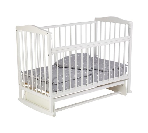 Кровать детская Фея 204 с маятником, белый