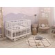 Кроватка детская Polini kids Simple 340 с маятником, белый