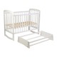 Кроватка детская Polini kids Simple 304 с маятником, белый