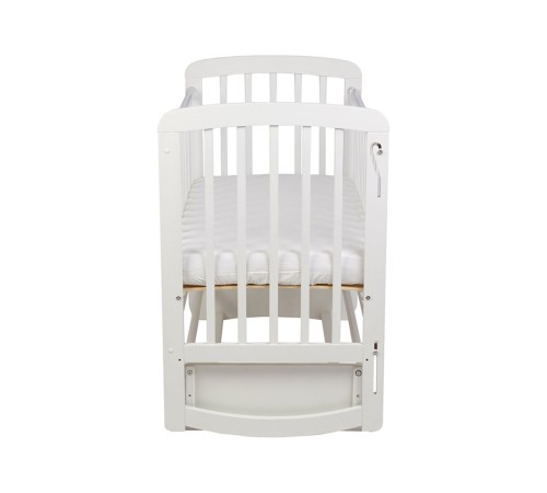 Кроватка детская Polini kids Simple 304 с маятником, белый Кроватка детская Polini kids Simple 304 с маятником, белый