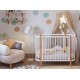 Кроватка детская Polini kids Simple 350, белый/бук