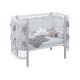 Кроватка детская Polini kids Simple 350, белый/серый