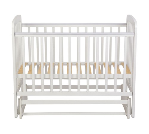 Кроватка детская Polini kids Simple 304 с маятником, белый Кроватка детская Polini kids Simple 304 с маятником, белый
